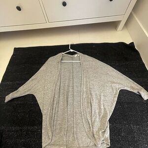 Gray lightweight cardigan